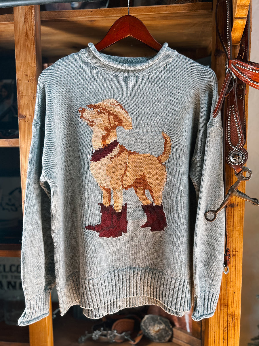 Howdy Dog Knit Sweater - Grey – Cheyenne Ranch Boutique, LLC