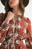 The Rory - Floral Embroidered Romper