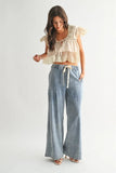 The Briar - Lace Trimmed Blouse