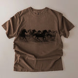 Wild Horses Comfort Colors Tee - Mocha