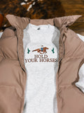 Hold Your Horses Pullover - Ash