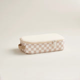 Itzy Ritzy - Taupe Checkerboard Pack Like A Boss™ Packing Cubes