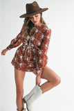 The Rory - Floral Embroidered Romper