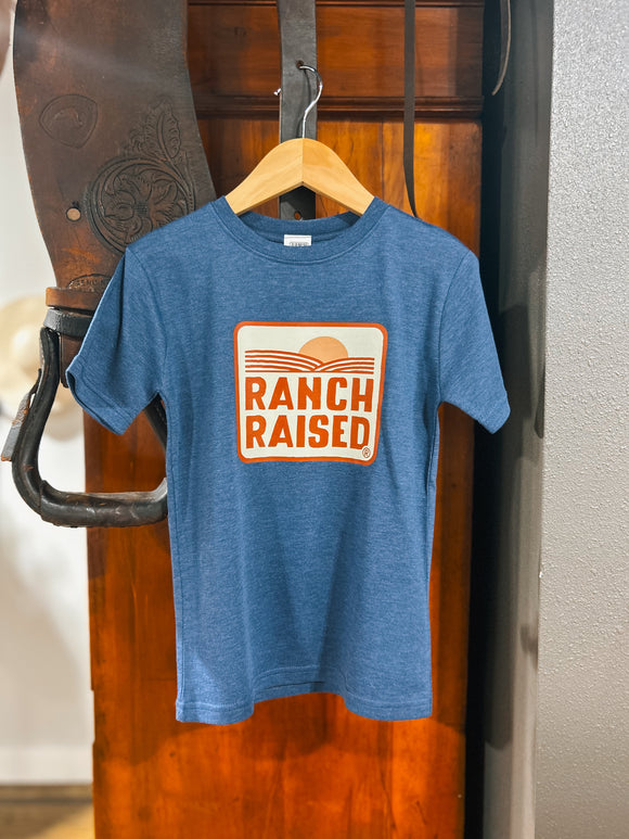 Boys Ranch Raised Tee - Navy