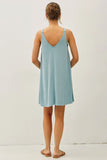 Ribbed Knit Tank Dress - Sea Foam