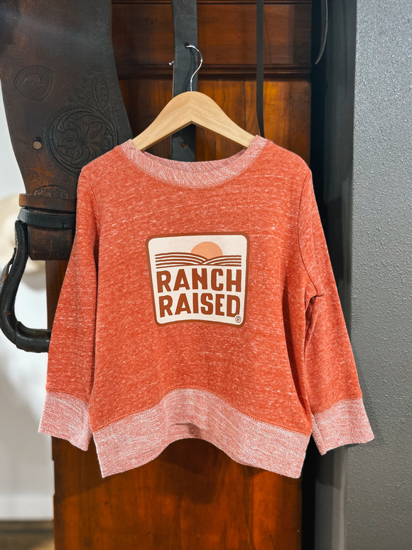 Girls Ranch Raised - French Terry Crewneck