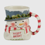 Merry & Bright Snowman Mug