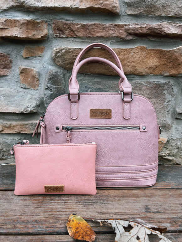 Wrangler Pink Dome Crossbody Bag