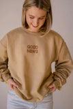 Good News Pullover - Tan