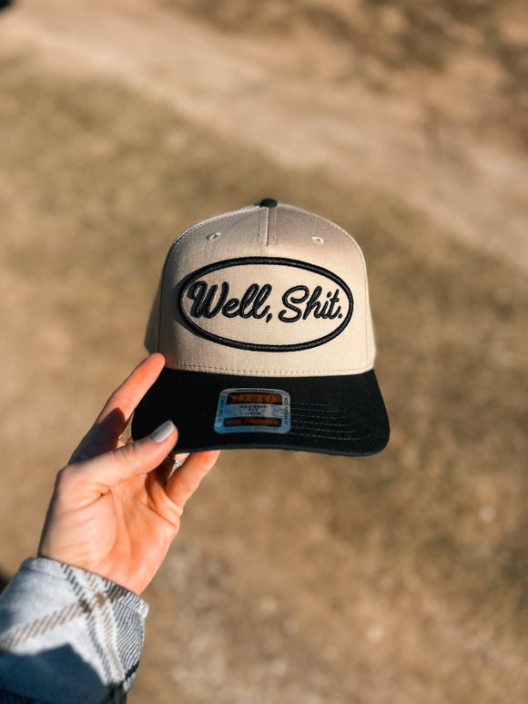 Well, Shit Hat (Black & Natural)
