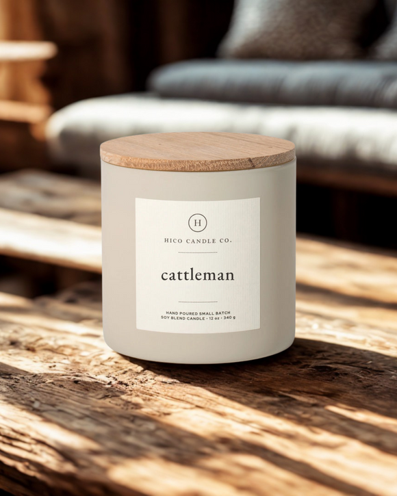 Cattleman 14oz Candle - Hico Candle Co