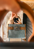 Wrangler Small Buckle Tote (Coffee, Dusty Blue & Black)