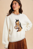 Out to Pasture Horse Knitted Sweater