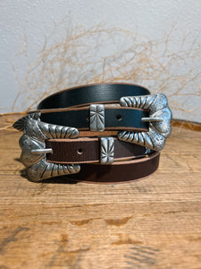 Cowboy Keeper Thin Leather Belt