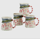 Merry & Bright Snowman Mug