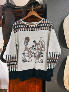 Vintage Cowgirl Sweater