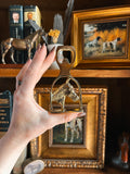 Brass Horse Head Stirrup Bottle Opener