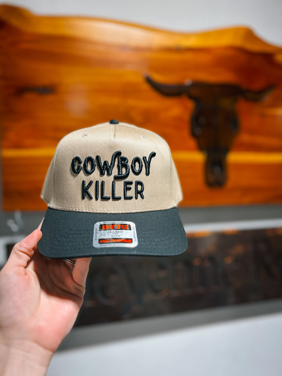 Cowboy Killer Trucker Hat - Black & Tan