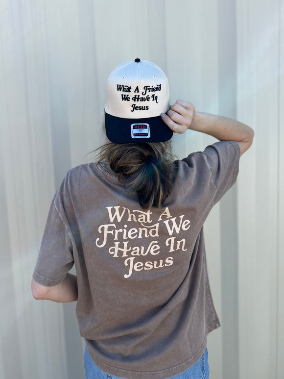 What A Friend We Have In Jesus - Brown Unisex Tee
