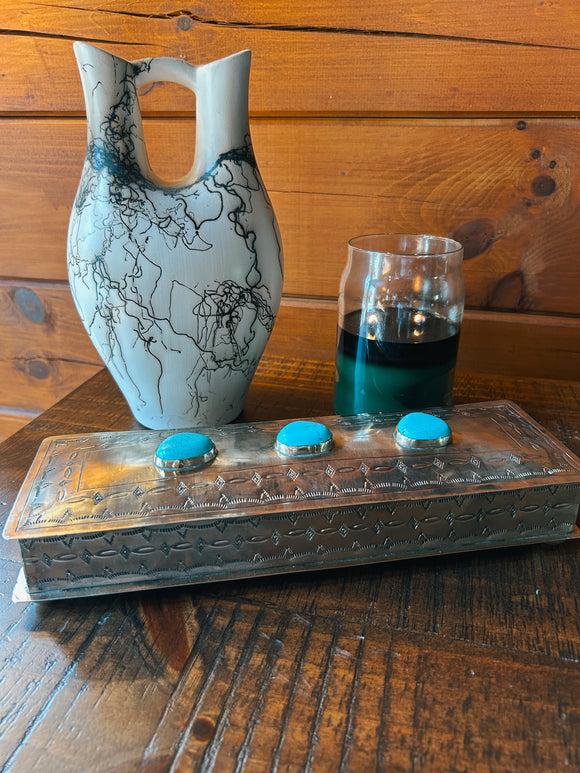 J. Alexander 3 Stone Long Stamped Box