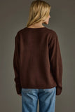 Dark Brown Coffee Weather Sweater