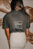 Pray Behind My Back Tee - Charcoal