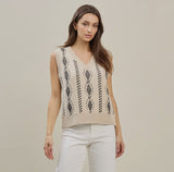 Diamond Knit Sweater Vest