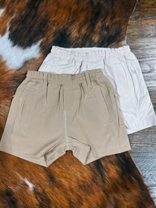 Kids Meripex FreeBallers Shorts - Dark/Light Khaki