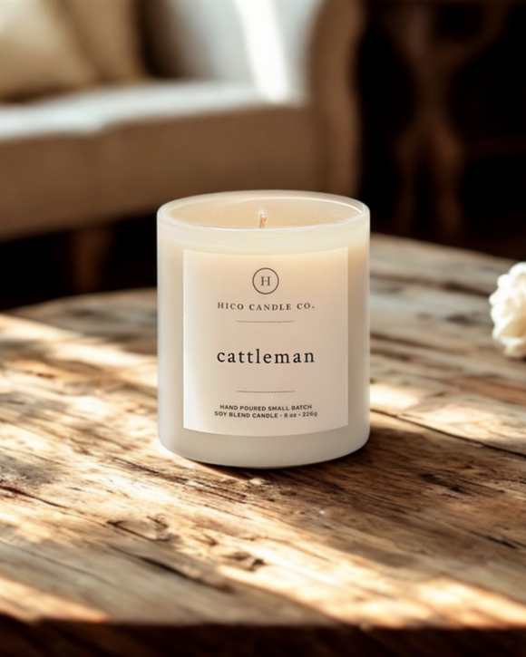 Cattleman 8oz Candle - Hico Candle Co