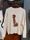 The Cowboy Dog Knitted Sweater - Cream
