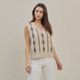 Diamond Knit Sweater Vest