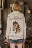 Knit & Cozy Horse Cardigan