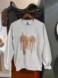 The Tooled Saddle Pullover