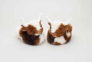 Texas Longhorn Plush Baby Slippers