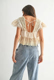 The Briar - Lace Trimmed Blouse