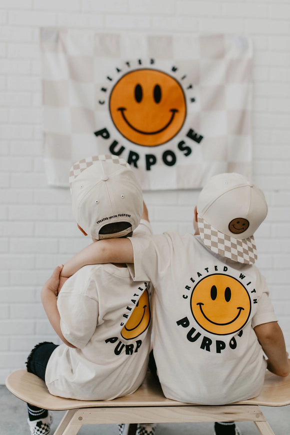 Kids - Created with Purpose Smiley T-shirt