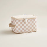 Itzy Ritzy - Taupe Checkerboard Pack Like A Boss™ Packing Cubes