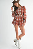 The Rory - Floral Embroidered Romper