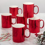 Metallic Red Holiday Mug