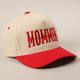 Red Embroidered MAMA Hat