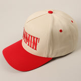 Red Embroidered MAMA Hat