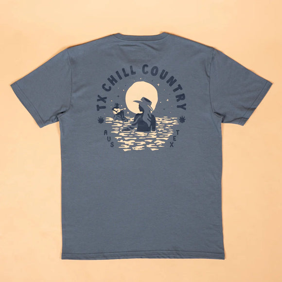Men's River Temptress Tee - Faded Indigo