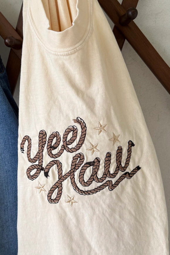 Yee Haw Embroidered T-shirt